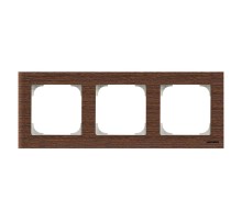 Рамка 3-постовая, серия SKY, цвет дерево венге2CLA857300A2101 ABB