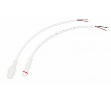 Соединительный кабель (2pin) герметичный (IP67) 2х0.35 мм 300 V белый  11-9320  REXANT