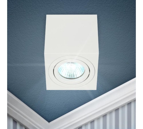 Светильник настенно-потолочный спот OL22 WH MR16/GU10, белый, поворотный  Б0054394  ЭРА