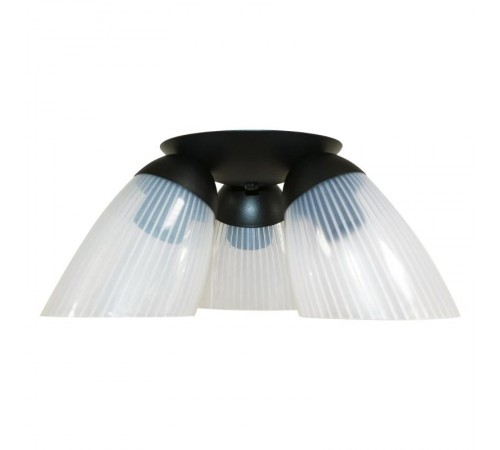 Светильник "Колокольчик" 131 черн. (плафон П0476) НПБ 01-3х60-197 Е27  1005404667  Элетех