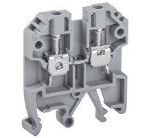 Клемма винтовая КВИ-4мм2 серая  YZN30-004-K03  IEK