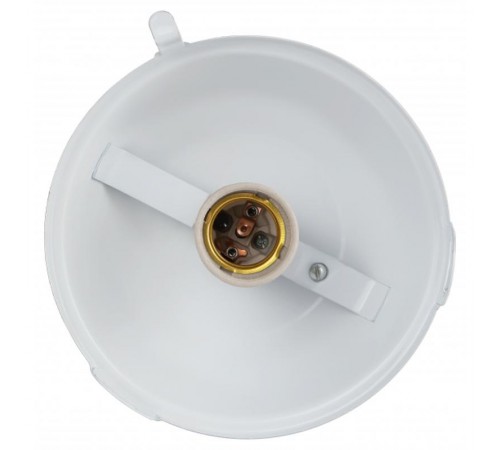 Светильник пылевлагозащищенный под лампу для ЖКХ НСП 41-200-001 без решетки Желудь сталь / стекло IP54 E27 max 200Вт 185х260 белый  Б0052018  ЭРА