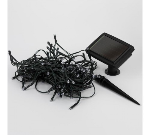 Садовая гирлянда ERASF22-29 Бахрома на солнечной батарее холодный свет 2.8*0.5 м  Б0053373  ЭРА