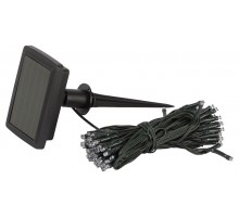 Садовая гирлянда ERASF22-29 Бахрома на солнечной батарее холодный свет 2.8*0.5 м  Б0053373  ЭРА