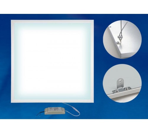 Светильник светодиодный встраиваемый с креплением 595х595х8мм 4000K ULP-6060-36W/4000K/HM EFFECTIVE WHITE белый с б/п  UL-00004678  Uniel