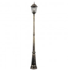 Светильник садово-парковый PL156 60W 230V E27 240*240*2225мм черное золото (большой, столб 2,1М)  11324  FERON