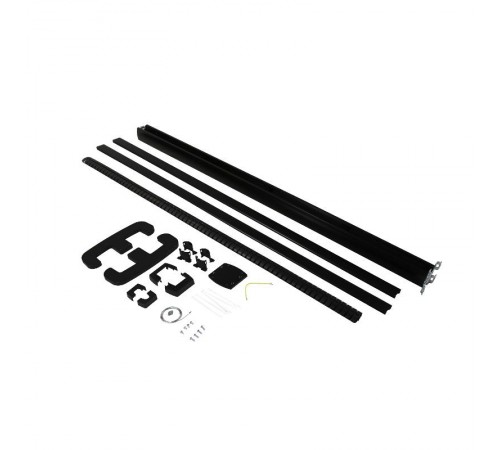 Snap-On мобильная колонна алюминиевая с крышкой из пластика 1 секция, высота 2 метра, цвет черный  653008  Legrand