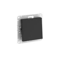 AtlasDesign Aqua Карбон Переключатель 1-клавишный IP44, сх.6, 10АХ,механизм, быстрозажимные клеммы  ATN441061S  SE