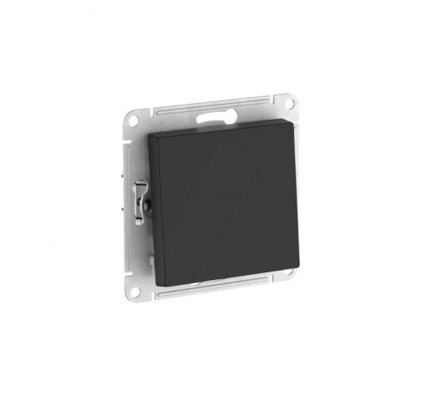 AtlasDesign Aqua Карбон Переключатель 1-клавишный IP44, сх.6, 10АХ,механизм, быстрозажимные клеммы  ATN441061S  SE