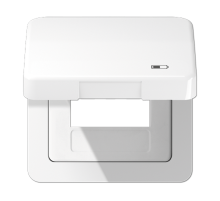 Рамка с подпружиненной крышкой для USB-механизмов, с центральной платой CD590KLUSBWW Jung