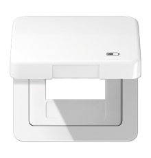 Рамка с подпружиненной крышкой для USB-механизмов, с центральной платой CD590KLUSBWW Jung