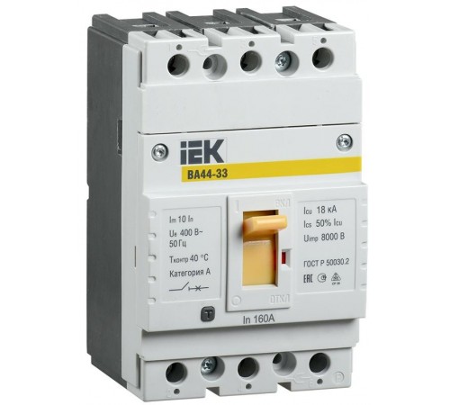 Авт. выкл. ВА44 33 3Р 125А 15кА  SVA4410-3-0125  IEK