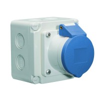 Розетка для настенного монтажа Quick-Connect с монтажной коробкой 16А 5р 230В 9h 102х102 I 110547-Bals I Bals