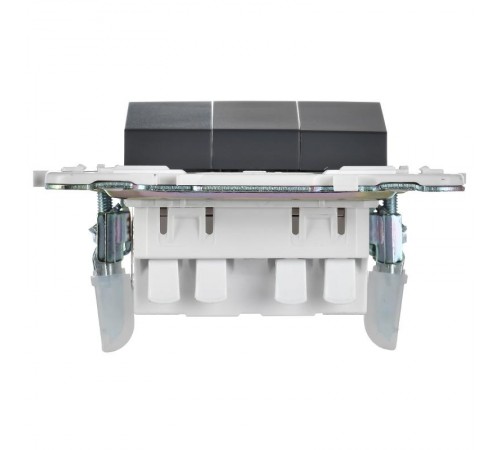 SKANDY Выключатель 3-клавишный 10А SK-V11T титан  SK-V30-0-10-K48  IEK