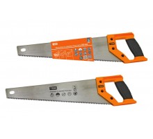 Ножовка по дереву/пластику 500 мм, закаленные зубья, прорезиненная рукоятка, "Алмаз"  SQ1035-0103  TDM