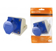 Розетка 133 стационарная 2Р+РЕ 63А 220В IP54   SQ0602-0010  TDM