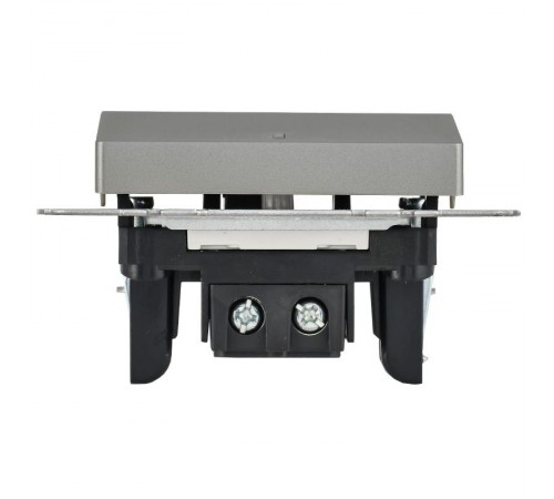 BRITE Выключатель 1-клавишный с индикацией 10А ВС10-1-1-БрС сталь  BR-V10-1-10-K46  IEK