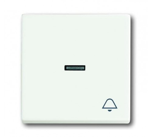 Клавиша для механизма 1-клавишного выключателя, с прозрачной линзой и символом ""ЗВОНОК"", Future/Axcent/Carat/Династия, белый барх  2CKA001751A3030