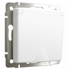 W1171261/Электроустановочные изделия - Розетка с заземлением и шторками c крышкой IP44 (белый матовый)  a059267  Werkel