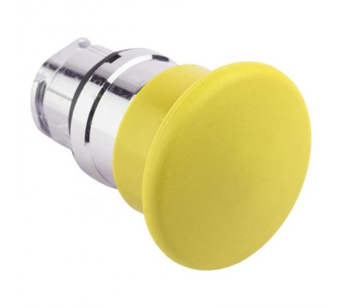 Исполнительный механизм кнопки XB4 "Грибок" желтый возвратный без фиксации без подсветки PROxima  XB4BC-Y  EKF