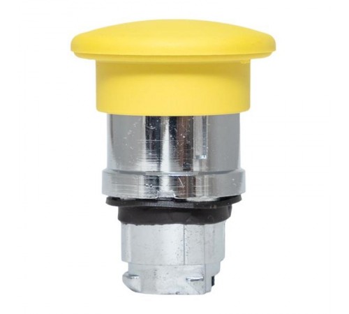 Исполнительный механизм кнопки XB4 "Грибок" желтый возвратный без фиксации без подсветки PROxima  XB4BC-Y  EKF