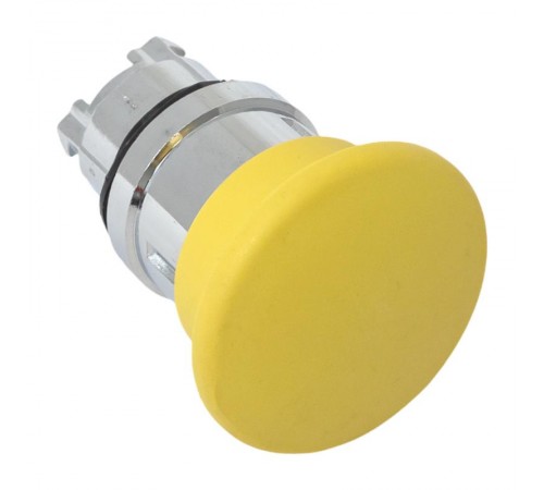 Исполнительный механизм кнопки XB4 "Грибок" желтый возвратный без фиксации без подсветки PROxima  XB4BC-Y  EKF
