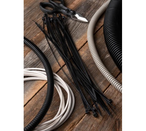 Хомут нейлоновый ЧЕРНЫЙ 4,8х450 (уп./100шт) EKF Simple  plc-cb-4.8x450  EKF