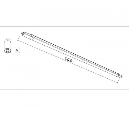 Светильник линейный светодиодный   SPP-301-36-4K-M 36Вт 4000К 3780лм IP65 1220х39х31 матовый  Б0066928  ЭРА