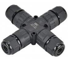 Коннектор кабельный герметичный WTP-108 3 PIN IP68  UWC10-X-024-3-68  IEK