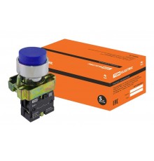 Кнопка BL61 без подсветки синий 1з   SQ0704-0051  TDM