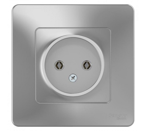 Blanca Алюминий С/У Розетка без заземления без шторок 16А, 250В  BLNRS000013  SE