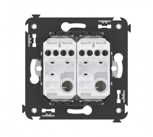 Кнопка двухклавишная в стену, "Avanti", "Ванильная дымка"  4405154  DKC