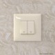 Кнопка двухклавишная в стену, "Avanti", "Ванильная дымка"  4405154  DKC