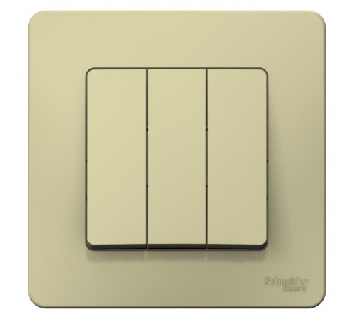 Blanca Бежевый С/У Выключатель 3-кл (cх.1+1+1), 10А, 250B  BLNVS100507  SE