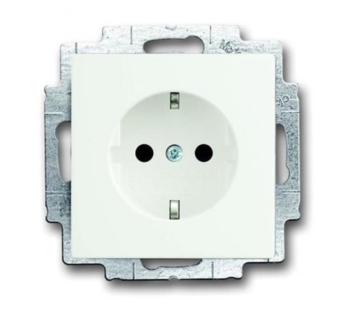 Розетка SCHUKO 16А 250В, с LED подсветкой, future/solo, белый бархат  2013-0-5326   2CKA002013A5326  ABB