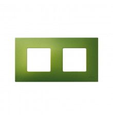 Simon 27 Накладка декоративная на рамку базовую, 2 поста, S27 Play, Arctic, зелёный  2700627-084  Simon