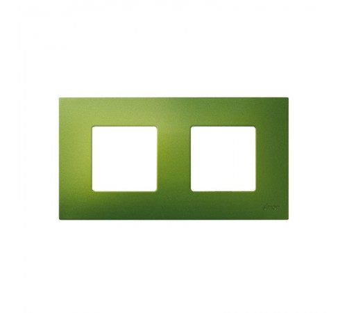 Simon 27 Накладка декоративная на рамку базовую, 2 поста, S27 Play, Arctic, зелёный  2700627-084  Simon