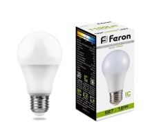 Лампа светодиодная LB-93 (12W) 230V E27 4000K A60  25487  FERON