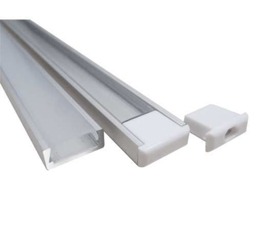 Профиль алюминиевый для светодиодной ленты PAL 1506 накладной анодированный IP20 2м  1009609  Jazzway