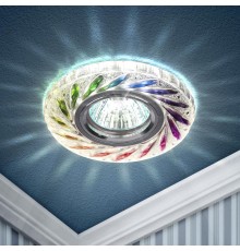 Светильник точечный встраиваемый под лампу DK LD13 MR16 50Вт GU5.3 мультиколор с подсветкой  Б0028090  ЭРА