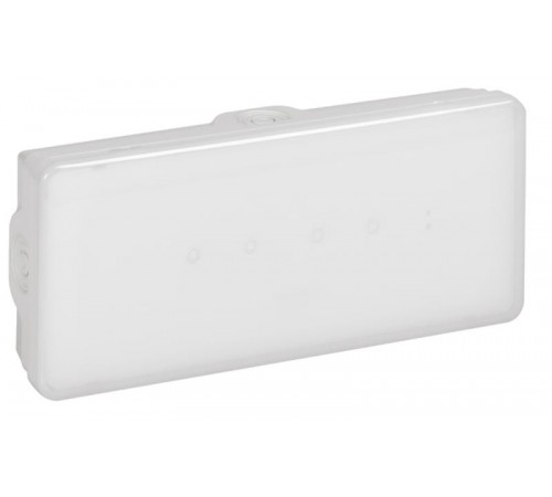 Погодоустойчивый светодиодный эвакуационный светильник B65 LED 1 час - 350 Лм постоянного/непостоянного действия  661434  Legrand