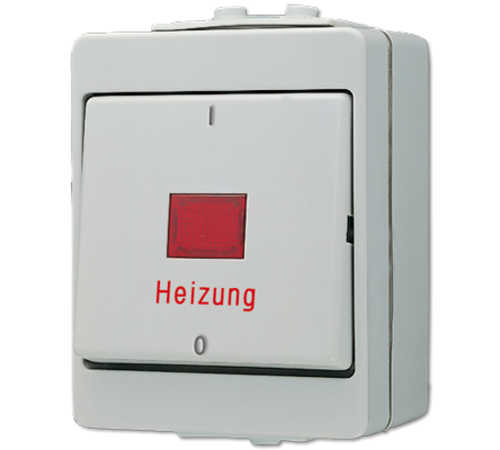 Аварийный выключатель для отопительных систем 16AX 400V ~ для накладного монтажа IP44  603HW  Jung