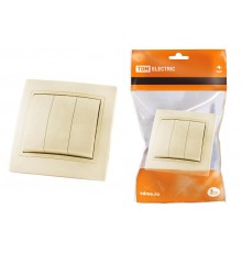 Выключатель 3 кл. 10А сл. кость "Таймыр"  SQ1814-0103  TDM