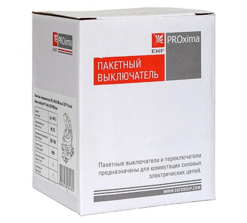Пакетный  переключатель ПП 3-40/Н2 М3 исп.3 EKF PROxima  pp-3-40-3  EKF
