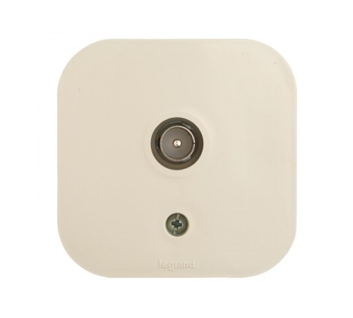 Quteo Слоновая кость Розетка TV  782245  Legrand