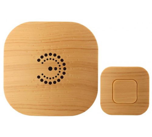 Звонок  ЭРА BIONIC Bright wood беспроводной  Б0018089  ЭРА
