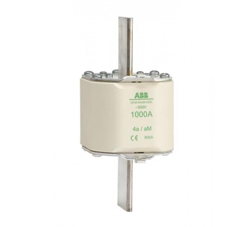 Предохранитель OFAF4AaM1000 1000A тип аМ размер4a, до 500В  1SCA022698R1840  ABB