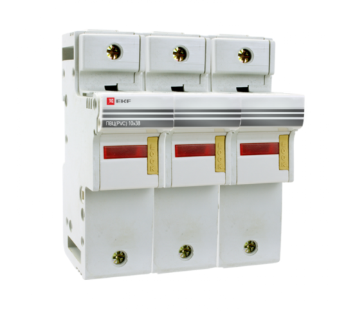 Предохранитель-разъединитель для ПВЦ 10x38 3P (с индикацией)  pr-10-38-3  EKF