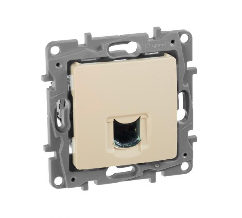 Etika Слоновая кость Розетка компьютерная RJ45 6 кат. UTP  672353  Legrand