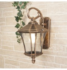 Светильник садово-парковый GLXT-1450D Virgo D черное золото настенный  a031926  Elektrostandard